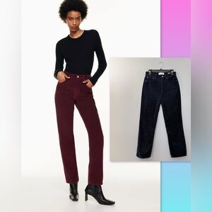 Aritzia DENIM FORUM The Joni High Rise Loose size 26 Blue